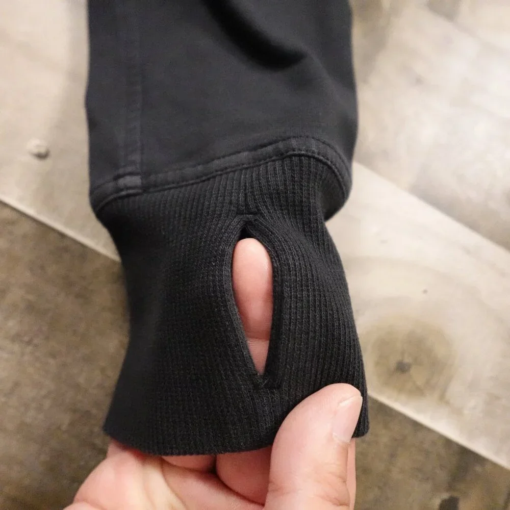 Lululemon‎ Full-Zip Hoodie Jacket Women's 6 – Black (Thumbholes) Fair Condition